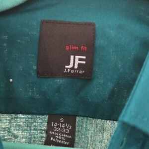 J. Ferrar Slim Fit Teal Dress Shirt